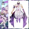 Game Honkai Star Rail Castorice Cosplay Costume Servant Of Death Purple Women Dress Halloween Carnival Party Suit