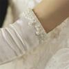 1 Pair Mesh Bow Knot Gloves Short Glove Lace Gloves Women White Satin Gloves Wedding  Ladies/Girls