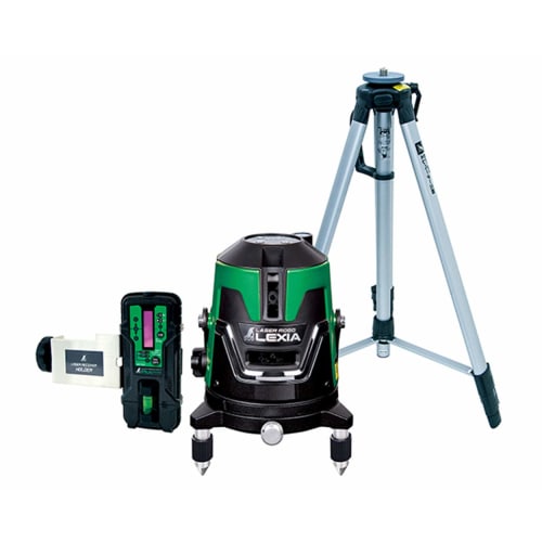 Shinwa Sokutei LASER ROBO LEXIA 31 Green Laser Level with Receiver and Tripod Set (70853)