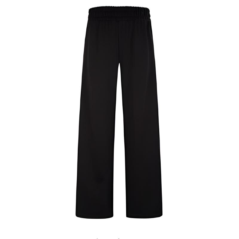 Calvin Klein Однотонные модные жаккардовые тканые хлопковые трикотажные широкие повседневные брюки женские низы Space-Black ZW02280-BEH
