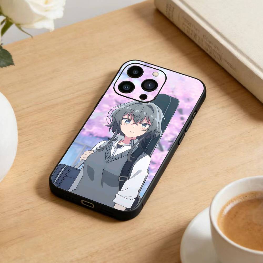 Чехол для телефона Asanagi Yori и Kino Himari Для iPhone 17 16 15 14 13 12 Max Plus Силиконовый Черный Чехол