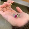 Винтажные Ювелирные Изделия Роскошное Кольцо на Каждый День Светло-Розовый Камень Кольца Для Женщин Инкрустация Алмазом Милые Изящные Аксессуары