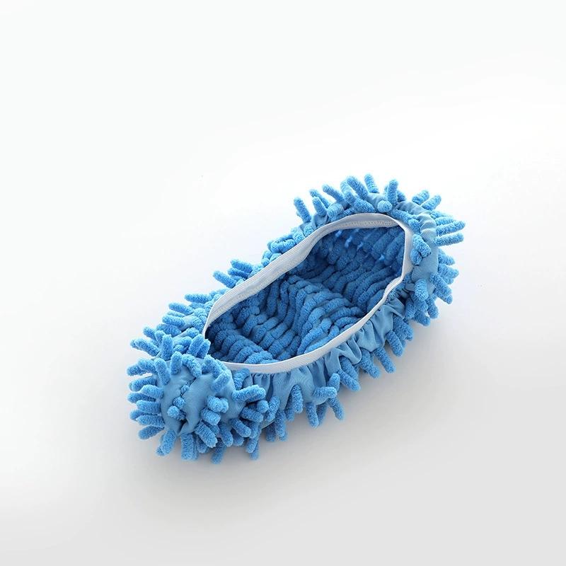 1Pair Dust Cleaner Grazing Slippers House Bathroom Floor Cleaning Mop Slipper Lazy Shoes Cover Chenille Duster Cloth