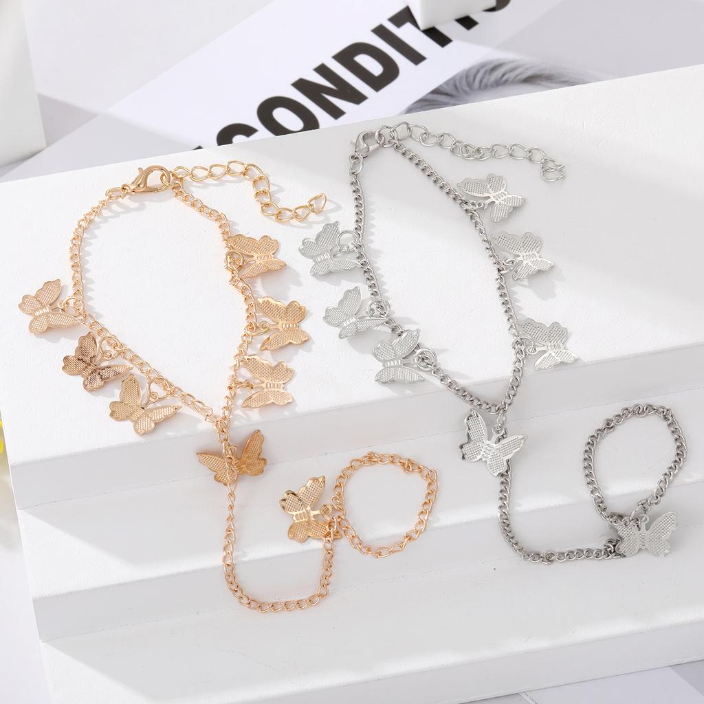 Women's Bracelet Butterfly Combination Suit Elegant Party Temperament