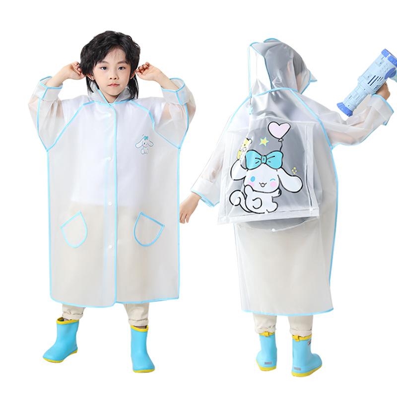 Детский дождевик EVA Мультяшный дождевик с местом для школьного ранца Начальная школа Мальчики и девочки Детский сад Полностью водонепроницаемая одежда
