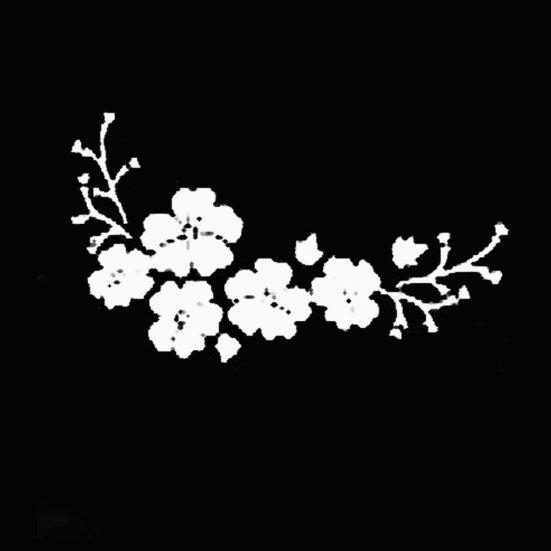 Нежные цветы автомобиля капот автомобиля светоотражающие наклейки украшения