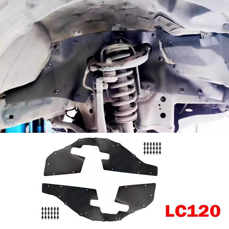 Защита от грязи Подкрылок Защитная накладка Совместимо с Toyota Land Cruiser Prado GRJ120 LC120 Lexus GX Переднее колесо 2 шт. 03-09