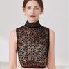 Fashion Hollow Lace Fake Collar Half  Shirt Blouse Collar Detachable Faux Collar White Removable Collar Decorative Neck Top