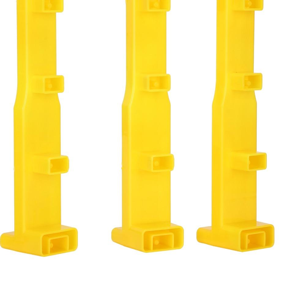 4Pcs Yellow Queen Rearing Frame Bar Plastic Queen Rearing Kit Apiary Management