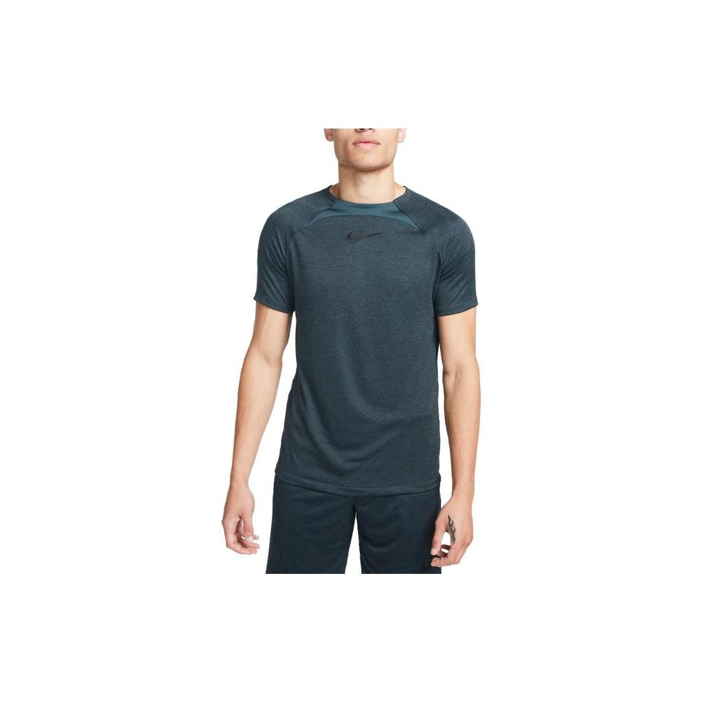 Nike Академия Dri-Fit Футболка с коротким рукавом Глобальная футбольная футболка Мужские топы Темно-синий FB6333-328