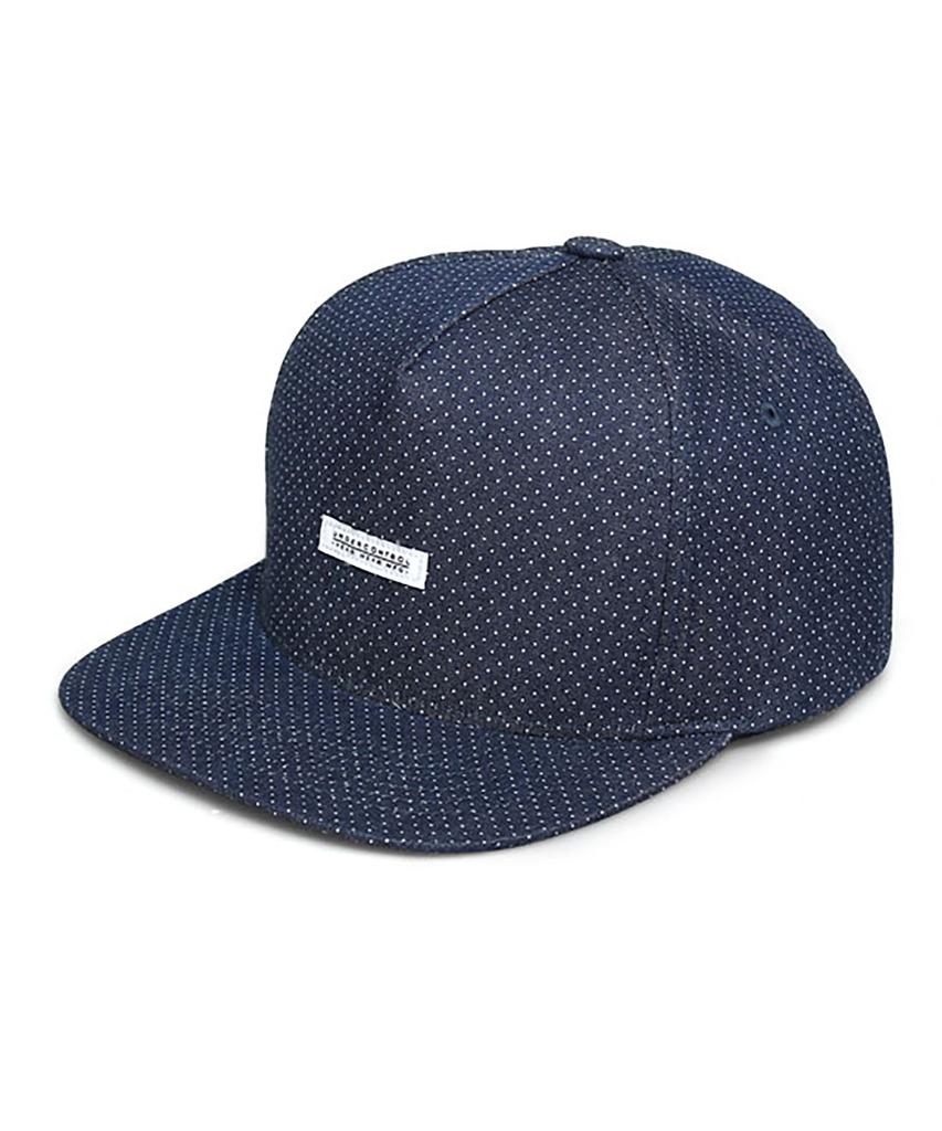 Eondeokeonteulol Ежедневная кепка-snapback с жестким козырьком Белая этикетка / Синяя точка