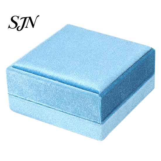 Velvet Jewelry Box for Bracelets Sky Blue Box, Flip Top Case with Soft Lining Bracelet Packaging Flannel Lining, Portable Protective Container