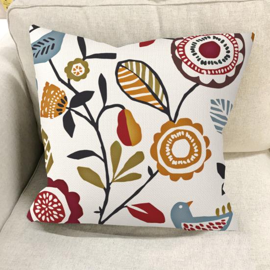 Наволочка, легко чистящаяся, украшение для дома, моющаяся, прочная, винтажная, с абстрактной ботанической геометрией, чехол для подушки, принадлежности для дивана