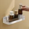 Wall Mounted Toiletries Holder No Nail Bathroom Shelf Bathroom Storage Rack  for Shampoo