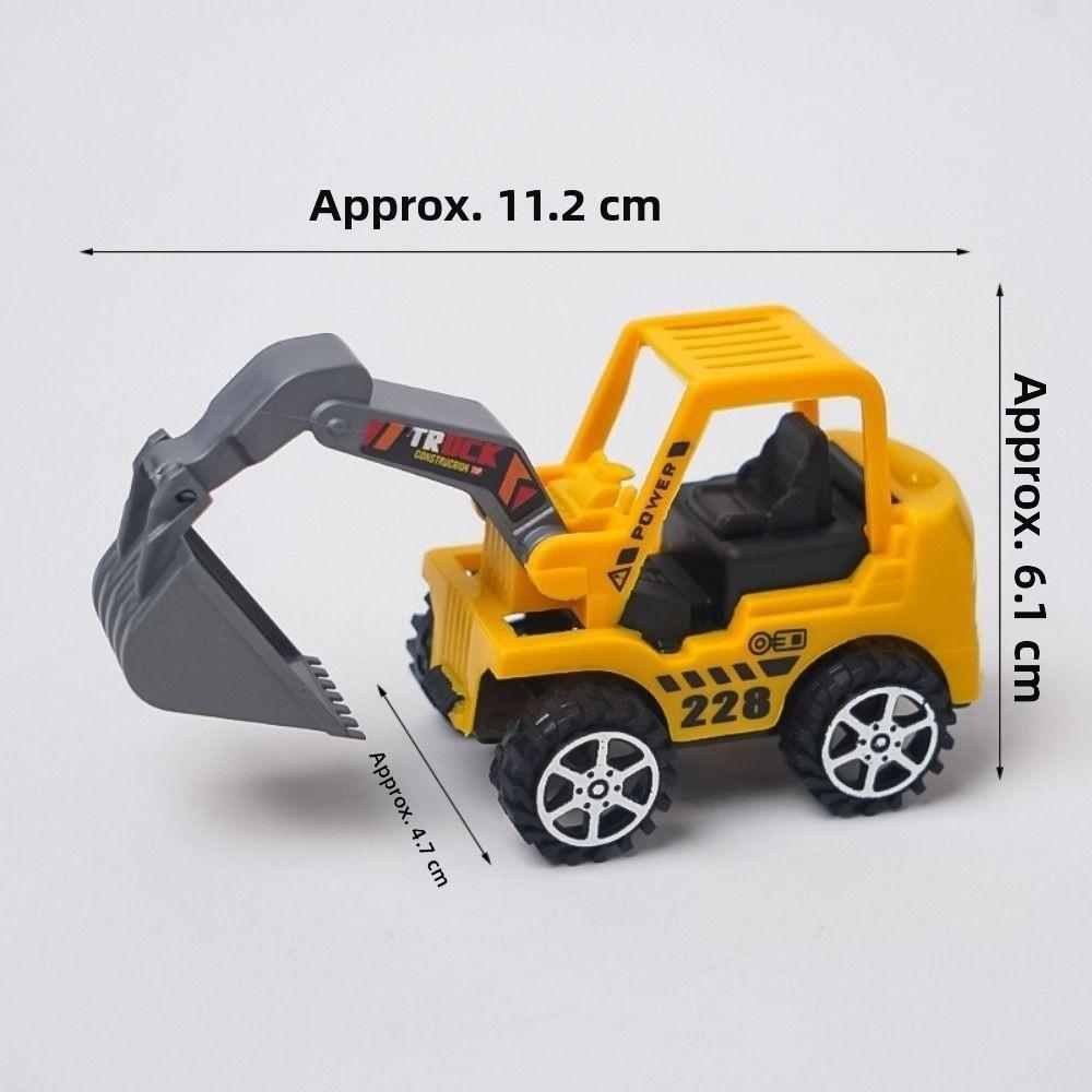 Plastic Tractor Excavator Bulldozer Drop Resistant Simulation Diecast Crane Truck Model for Boys