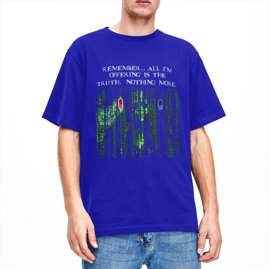 Мужские футболки Neo из фильма Матрица, научно-фантастические топы из чистого хлопка, винтажные футболки с коротким рукавом и круглым вырезом, идея для подарка