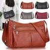 Женские наплечные сумки - Сумка кроссбоди из мягкой кожи, стильная сумочка, универсальная сумка кроссбоди с четырьмя ремешками - рыжая