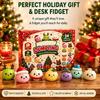 Горячий Рождественский Адвент-календарь Squishies 24 дня Отсчет Adviento Navidad Пельмень Сквиши Медленно Поднимающийся Сжимаемый Домашний Декор Подарок