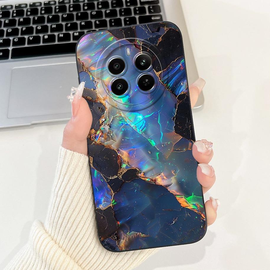 Чехол для Realme 12 Pro Plus RMX3840 RMX3841 Чехол Роскошный Мраморный Мягкий Силикон Ударопрочный Funda Для Realme 12 12+ 12Pro 12X Coque