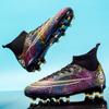 Foreign Trade Large Size Football Shoes, Boys High-top AG Long Nails Artificial Grass Training Shoes TF Broken Nails 068