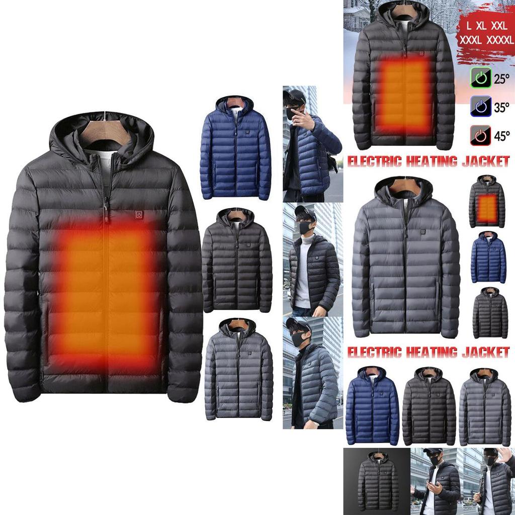 Usb Electric Heated Coat Jacket For Men With Soft And Comfortable Thermal Warmth