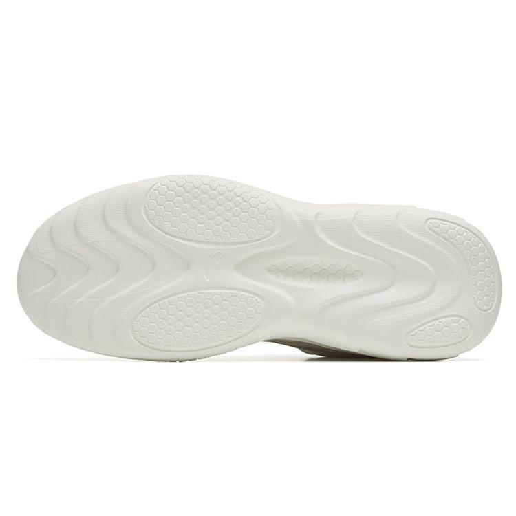 Anta Comfortable Shock Absorbing Lightweight Low Top Running Shoes Women Sneakers White Gray 122247715-1