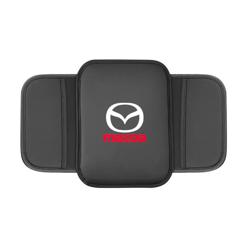 2025 Горячий Защитный чехол на подлокотник центральной консоли из кожи, накладка на бокс-подлокотник автомобиля, карман для хранения для Mazda 3 6 Axela Atenza CX-5 MX5 автомобильный кондиционер