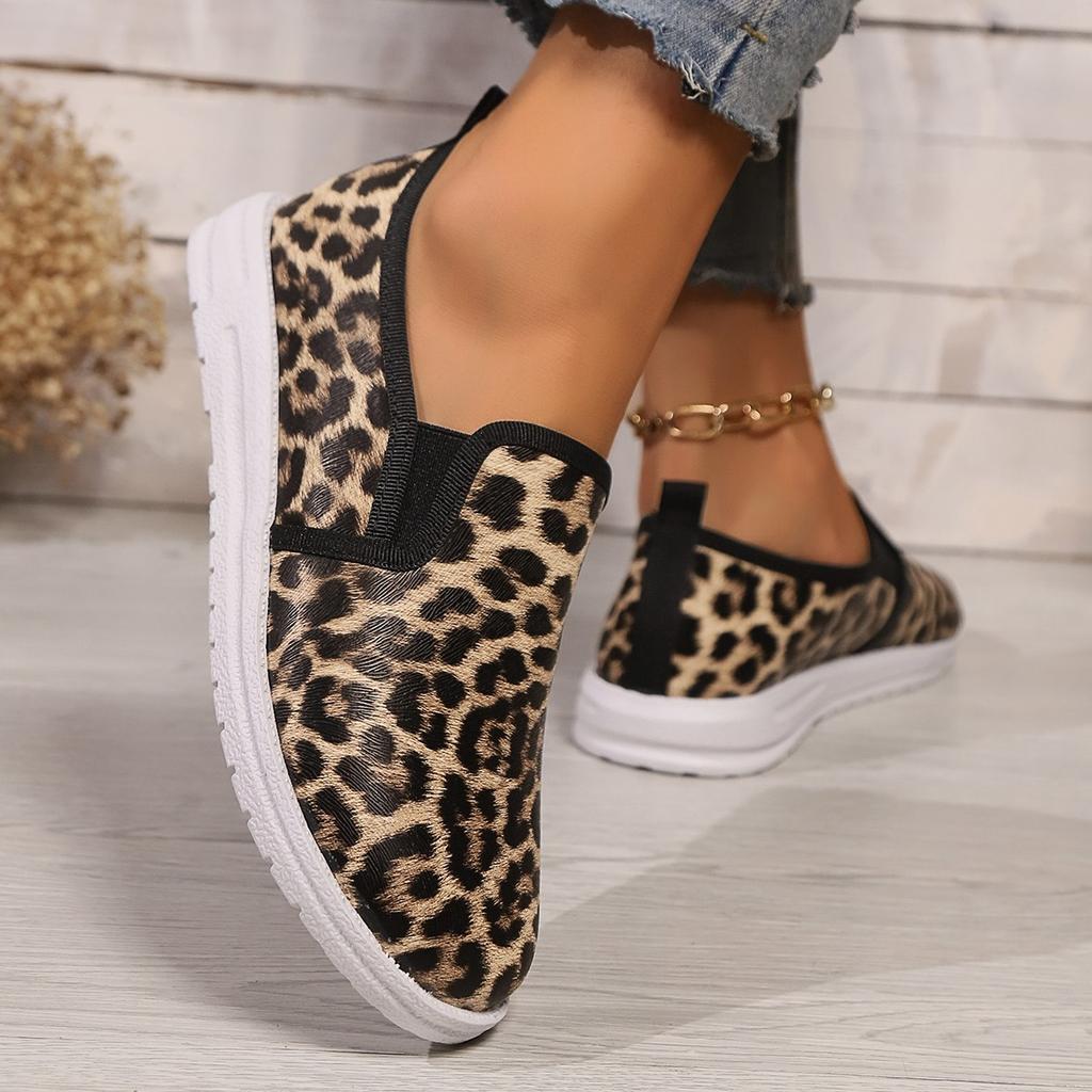 Loafers Flat Leopard Print Elegant Casual Women's Shoes New Comfortable Walking Mujer Zapatos: Wear Resistant Single Shoes