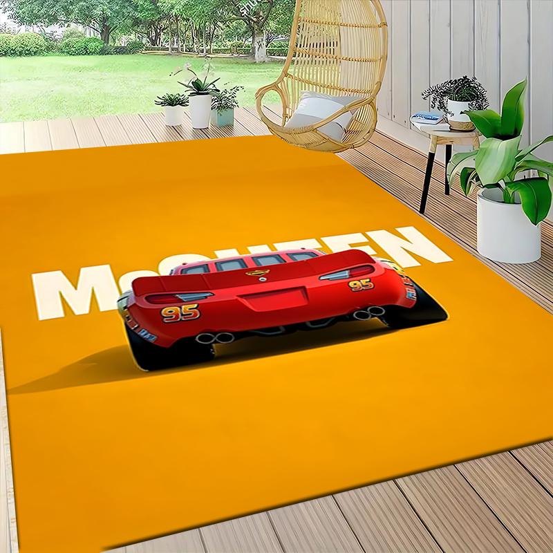 Mcqueen'S Style Carpet Rug Soft Washable Antislip Home Living Room Sofa Mats Personalized Christmas Rug