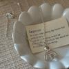 S925 Sterling Silver Niche Design Sense Retro Crystal Necklace Korean Style Blogger Collarbone Chain