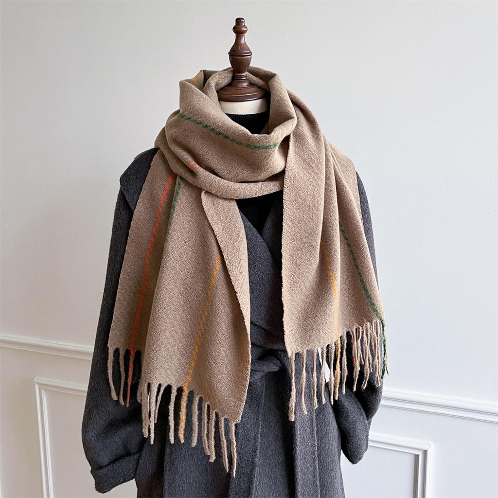 Luxury Winter Cashmere Scarf Women Design Warm Pashmina Blanket Poncho Scarves Female Shawl Wraps Thick Foulard Bufanda