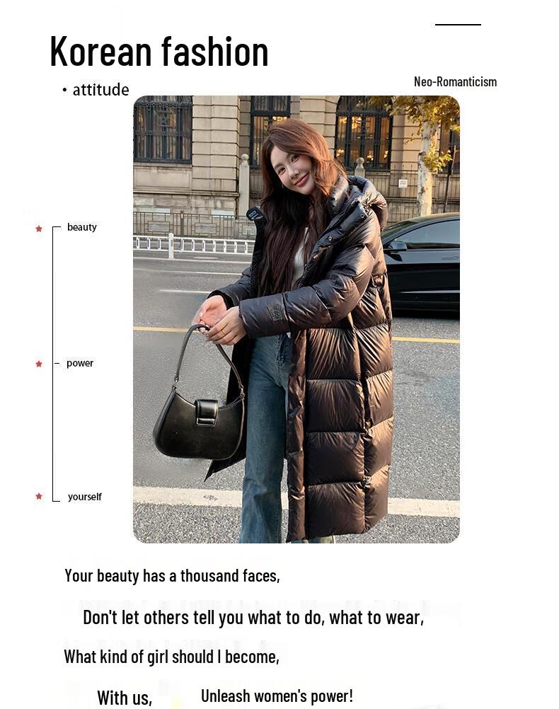 Yaya Женский длинный пуховик с капюшоном YE4B715191A