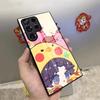 Чехол для телефона Caleb Love And Deep Space для Samsung S25 Ultra S23 S22 S24 S20 Fe S21 Plus A54 A53 A16 Стеклянная крышка