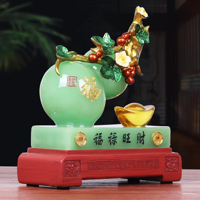 Украшение в виде тыквы, приносящей удачу, привлекает богатство. Изделия ручной работы. Практичные украшения для винного шкафа. Новый китайский стиль.