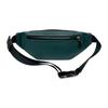 COACH Track 41 Logo Print Colorblock Zipper Calfskin Crossbody Belt Bag Large Men's Blue with Green