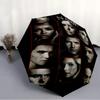Personalized Name V-Vampire Diaries Print Umbrella - Automatic Open/Close, Eight-Rib Durable Frame, Automatic Folding Umbrella