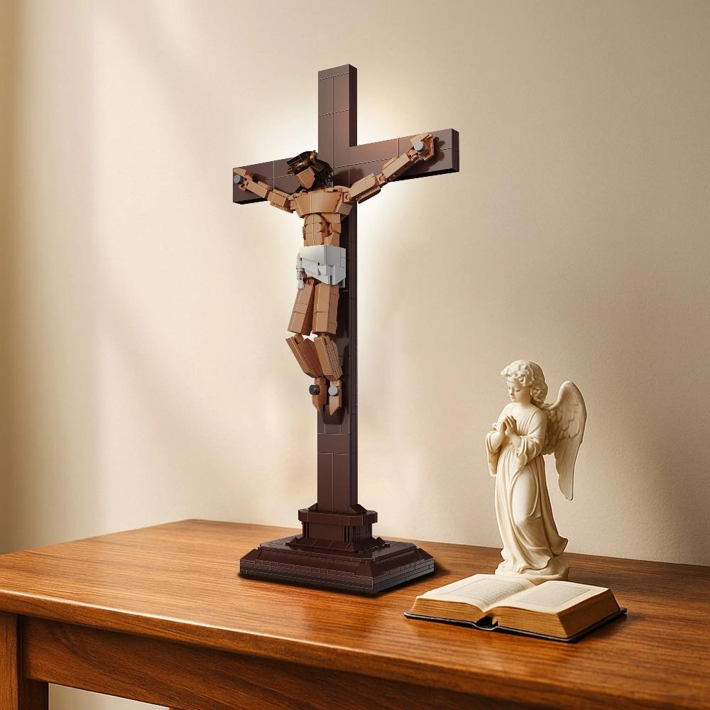 Good Friday Jesus Building Blocks Figures Model Creative Bricks Sets Toys for Kids Children Adult Gifts Desktop Ornament 588pcs