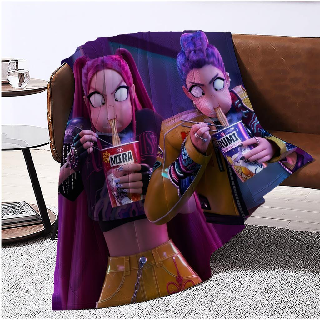 Flannel Digital Printed Blanket Conditioning Blanket Sofa Blanket Girl Gift