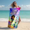 Personalized customized proof beach towel with Gabby's Dollhouse  pattern - soft, absorbent, quick-drying, perfect swimming, camping&bathing