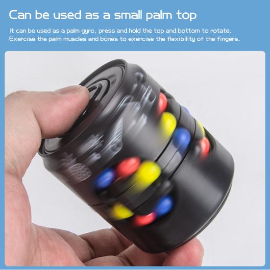 Вращающаяся красочная игрушка в виде банки с фасолью, снятие стресса, образовательная головоломка для мозга, сенсорная бусина, банка для напитков, головоломка, игрушка-непоседа, подарок для детей и взрослых