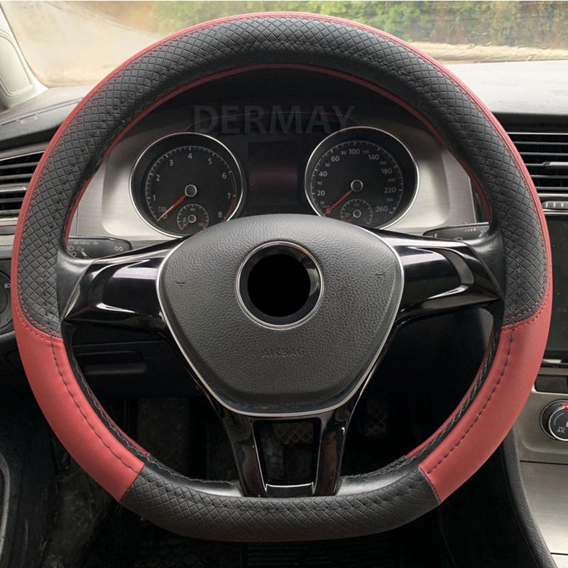 9 цветов чехол на руль автомобиля из искусственной кожи для Volkswagen VW Golf 7 MK7 R Gti Accesorios Para