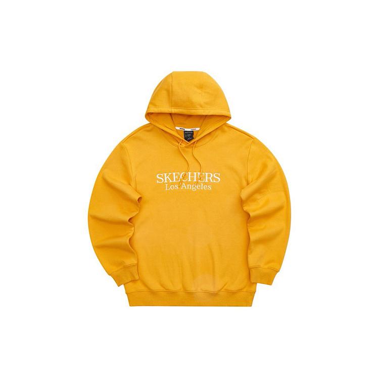 Skechers Embroidery Logo Sports Fleece Lined Hooded Pullover Cleanfit American Casual Versatile Sweatshirt Unisex L421U130