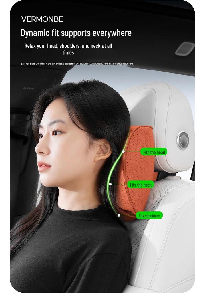 Compatible Headrest and Lumbar Support Cushion for BMW Mini Countryman/One/F54F60 - Neck Protection Pillow
