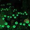 Scary Eyeball Lights Led Halloween Outdoor Solar Powered Green Eyeball Blinking Firefly Lights Waterproof Solar Path Lights