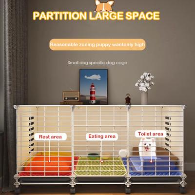 Клетка-столик для собаки на колесиках и с поддоном, клетка-вольер для собаки, клетка-вольер для дома, проволочная клетка-вольер, собачьи вольеры для маленьких/средних/больших собак