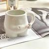 Cute Pinch Belly Cup Ceramic Milk Coffee Cup Creative Birthday Funny Water Cup Unique Design Sense Mark Cup