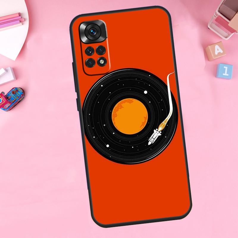 Vinyl DJ Record Art Funda For Xiaomi Redmi Note 12 Turbo 8 9 10 11 Pro 8T 9S 10S 11S 12S Redmi 10C 9C 12C Case
