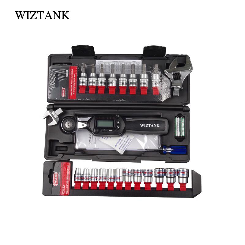 Цифровой динамометрический ключ WIZTANK со сменными головками
