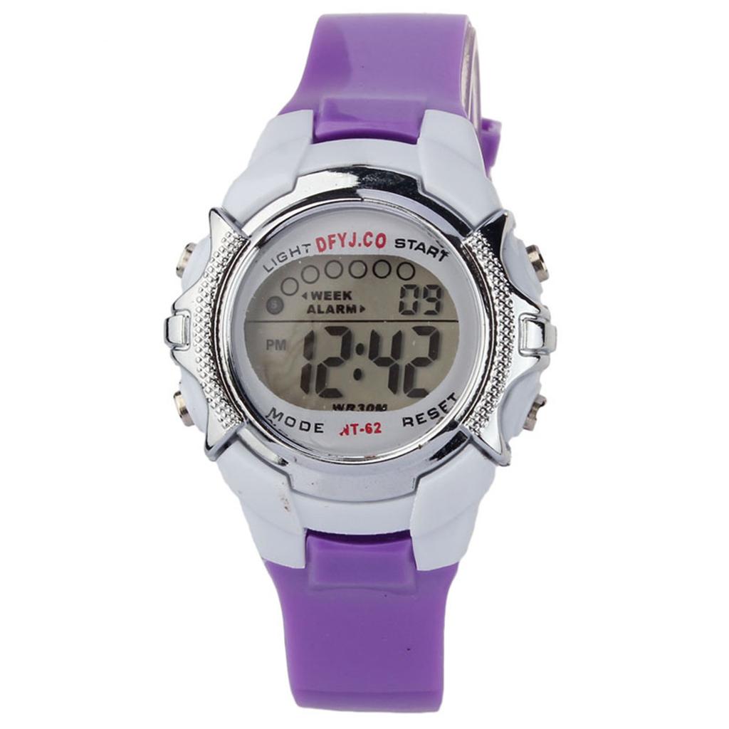 Fashion Children Digital LED Quartz Alarm Date Sports Wrist Watch