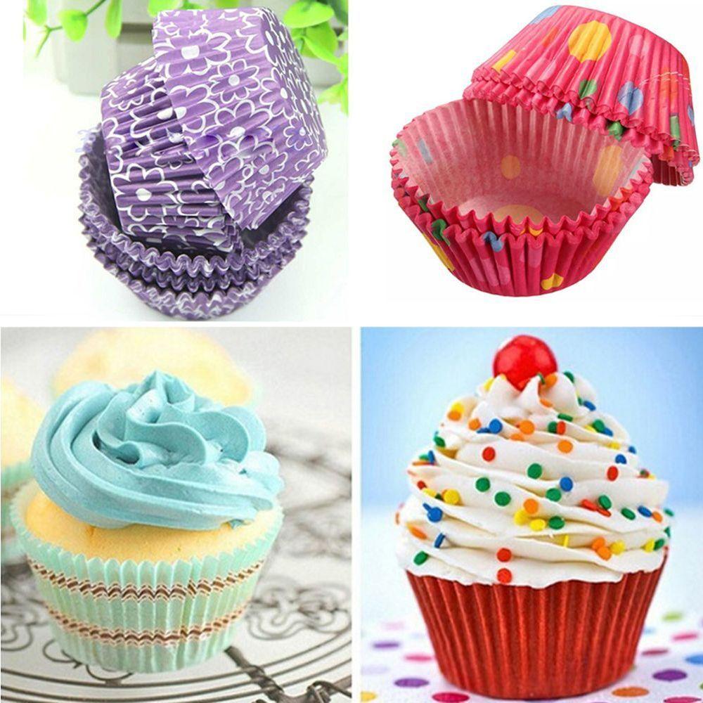 Colorful Cute Greaseproof Muffin Liners Wrapper Cup Chocolate Mini Cake Paper Baking Cupcake